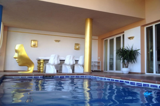 Private heated pool